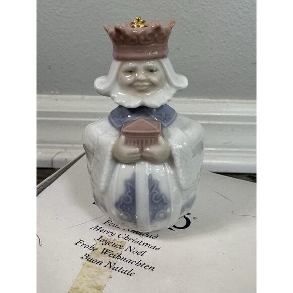 LLADRO Porcelain KING MELCHIOR #6341 In Original Box Christmas Ornament 1998 - Picture 2 of 11